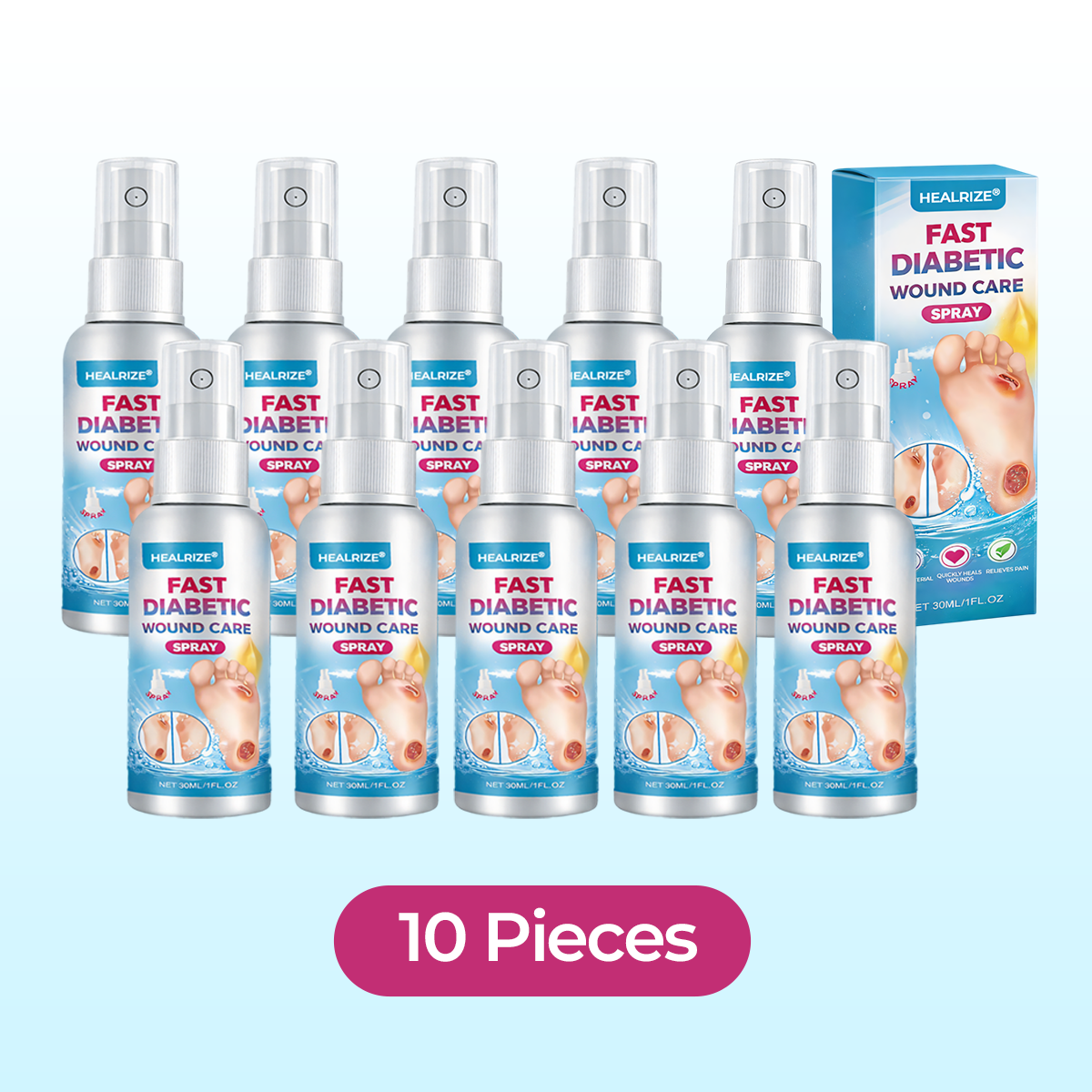 Healrize® Fast Diabetic Wound Care Spray