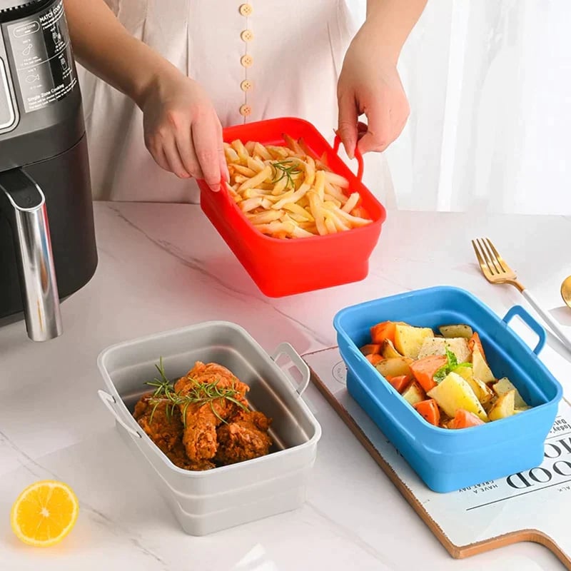 TLOPA® Foldable Air Fryer Silicone Baking Tray