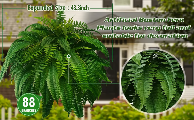 🔥Last Day 60% OFF🌿TLOPA®UV Resistant Lifelike Artificial Boston Fern