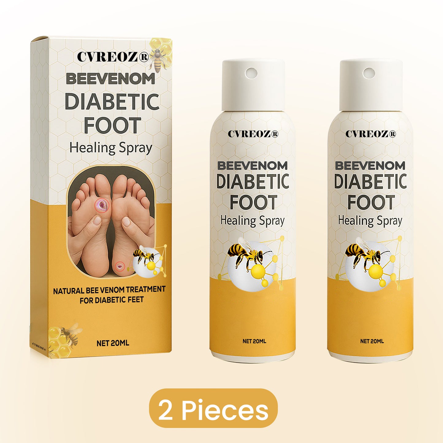 🔥HOT SALE 60% OFF✨ CVREOZ® Bee Venom Diabetic Foot Healing Spray