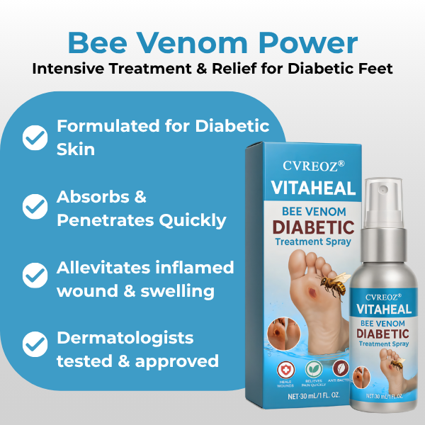 đSPECIAL OFFER: 60% Today Only!đ„CVREOZÂź VitaHeal Bee Venom Diabetic Treatment Spray
