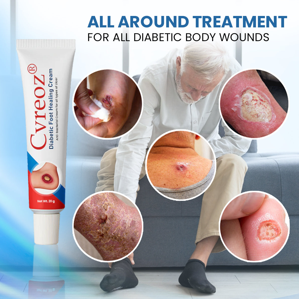 ⏰Last Day Promotion: 60% OFF 🔥Cvreoz® Diabetic Foot Healing Cream