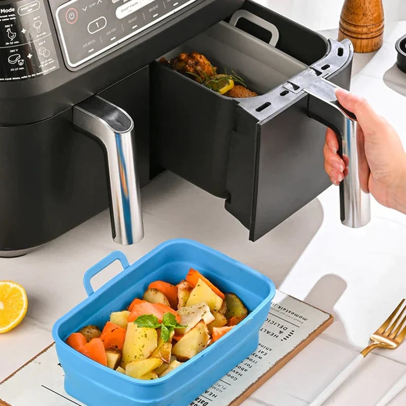 TLOPA® Foldable Air Fryer Silicone Baking Tray