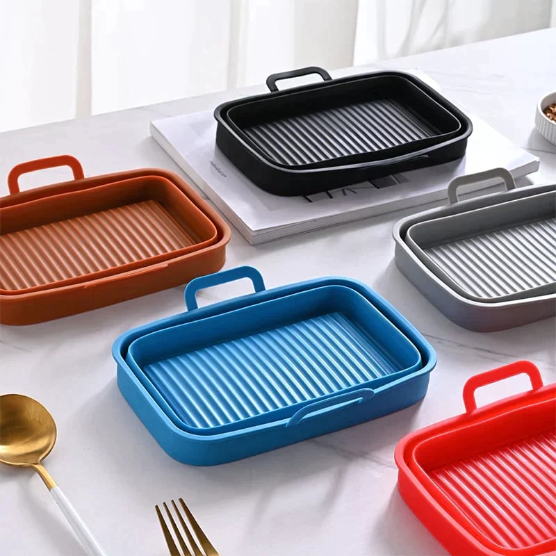 TLOPA® Foldable Air Fryer Silicone Baking Tray