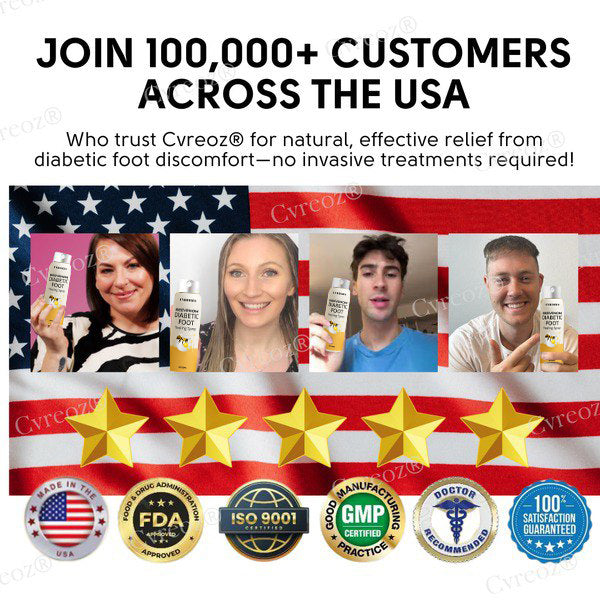 ⏰Last Day Promotion: 60% OFF 🔥 CVREOZ® Bee Venom Diabetic Foot Healing Spray