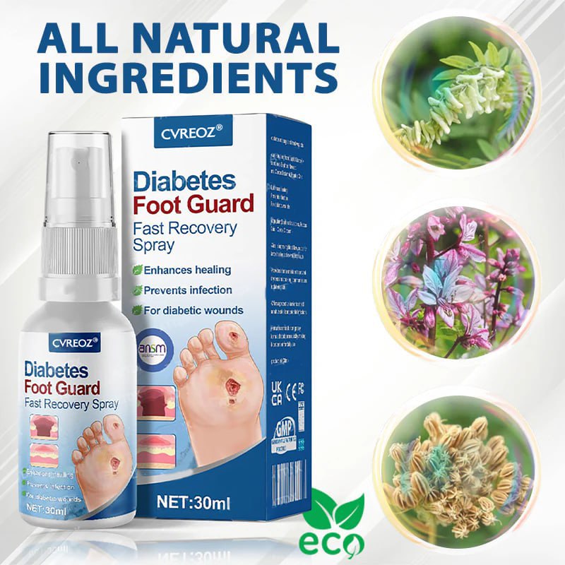 CVREOZ® Diabetes Foot Guard Fast Recovery Spray