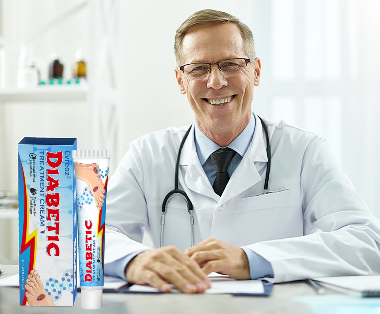 LIMITED TIME SALE OFF 60% 🔥CVREOZ® BioVitaGlyco Diabetes Treatment Cream