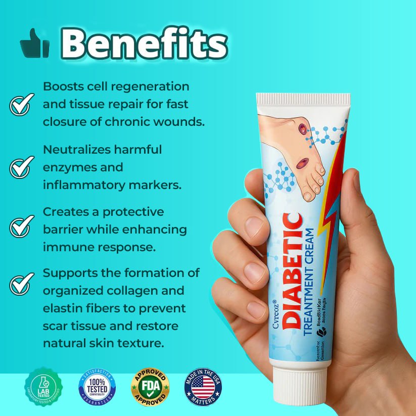 LIMITED TIME SALE OFF 60% 🔥CVREOZ® BioVitaGlyco Diabetes Treatment Cream