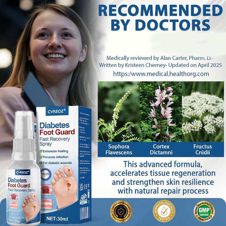 CVREOZ® Diabetes Foot Guard Fast Recovery Spray