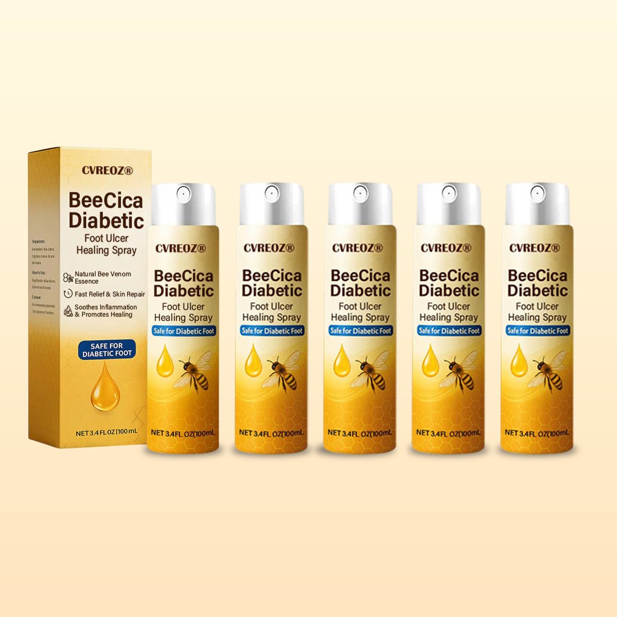 CVREOZ® DiaCure Bee Venom & Centella Diabetic Foot Ulcer Spray 🔥