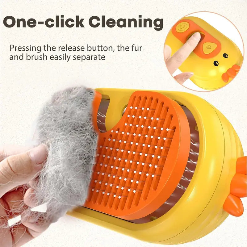 ⏰Last Day Promotion: 80% OFF🔥 Patented Exclusive Rechargeable Steam Pet Brush