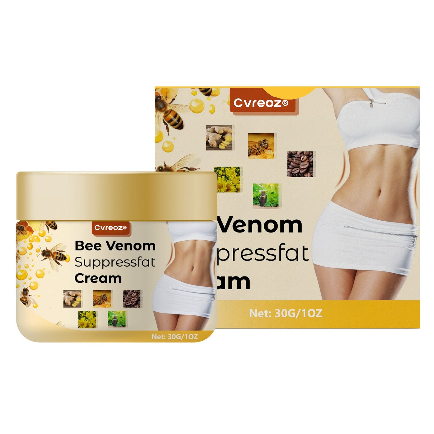 🔥Last Day 75% OFF🔥 CVREOZ® Bee Venom Suppressfat Cream