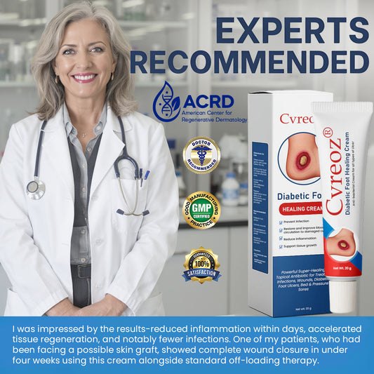 ⏰Last Day Promotion: 70% OFF 🔥Cvreoz® Diabetic Foot Healing Cream