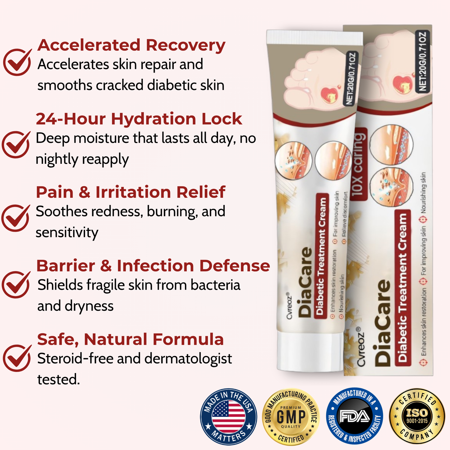 CVREOZ® DiaCare Diabetic Treatment Cream