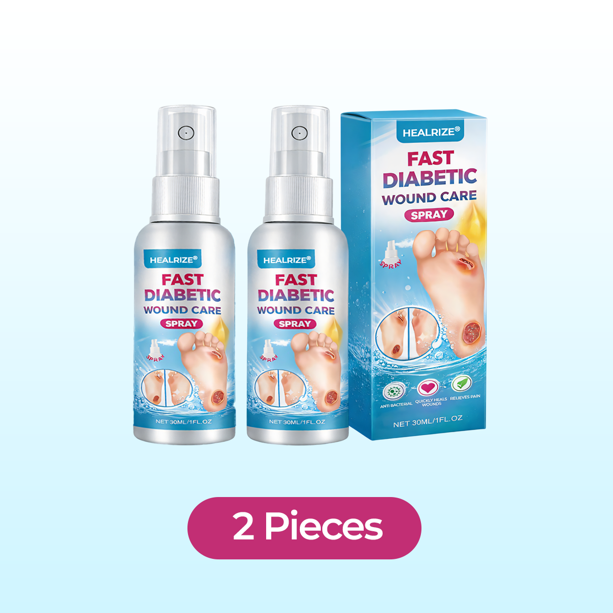 Healrize® Fast Diabetic Wound Care Spray