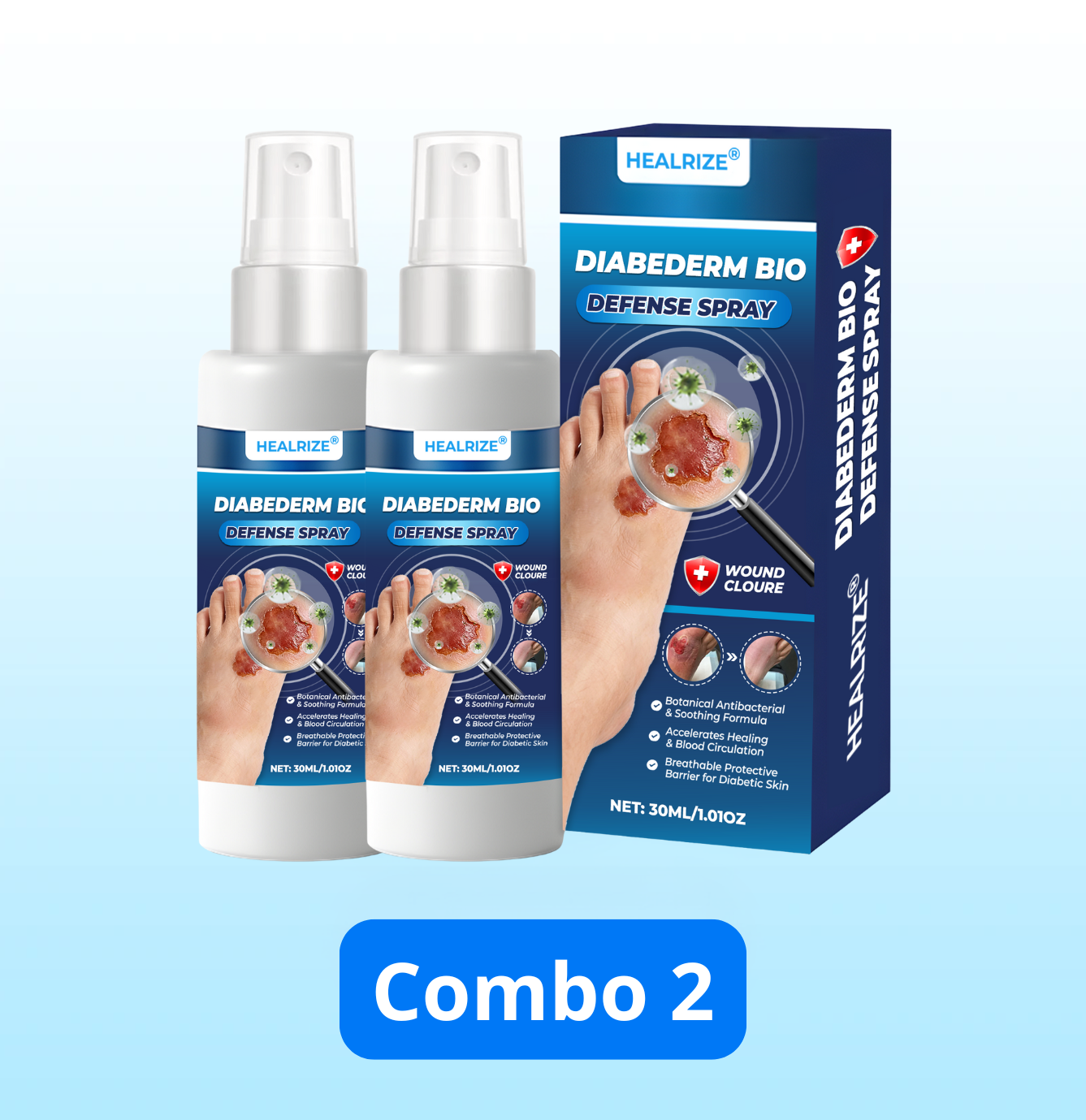 ⏰Last Day Promotion: 60% OFF🔥 HEALRIZE® DIABEDERM BIO-DEFENSE SPRAY