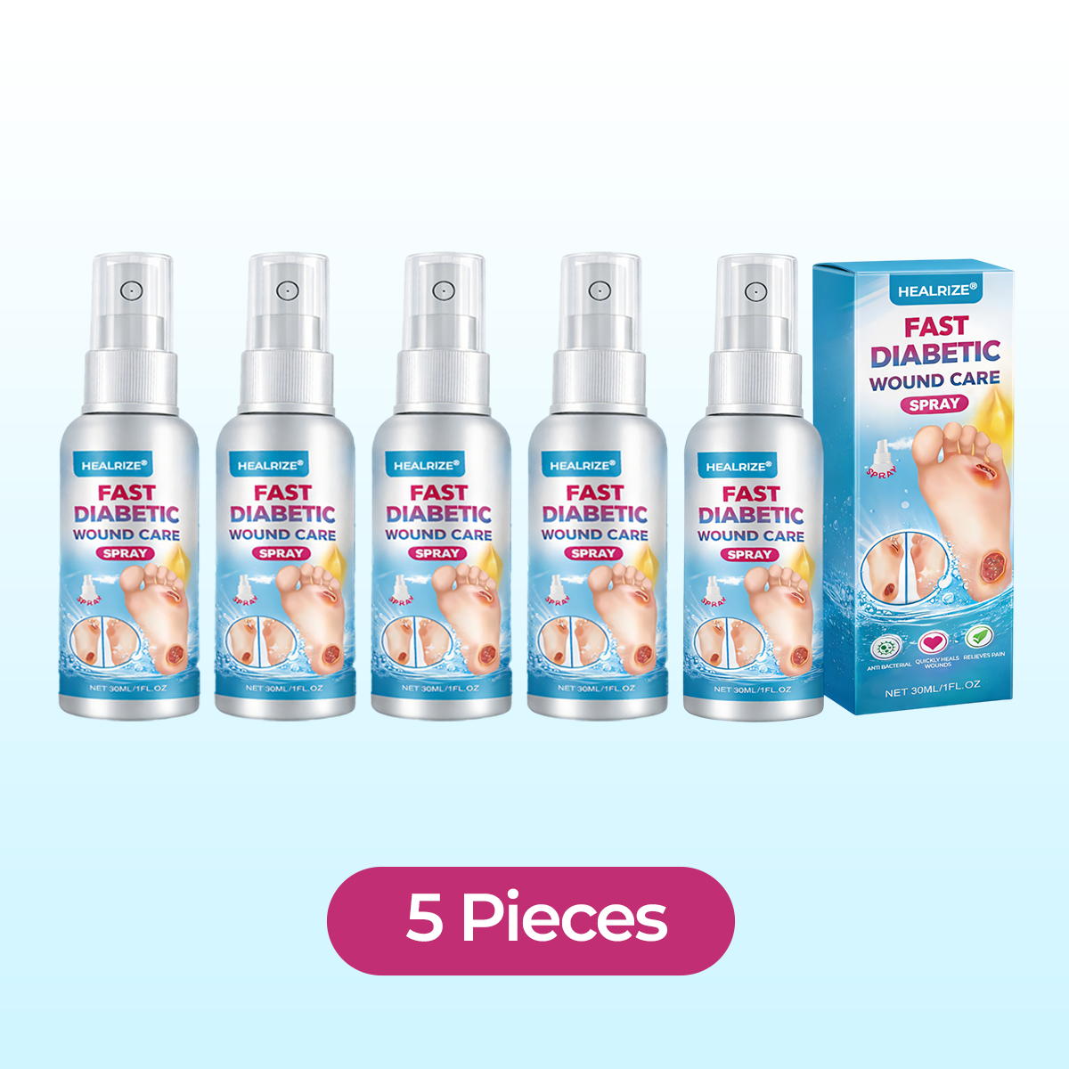 Healrize® Fast Diabetic Wound Care Spray