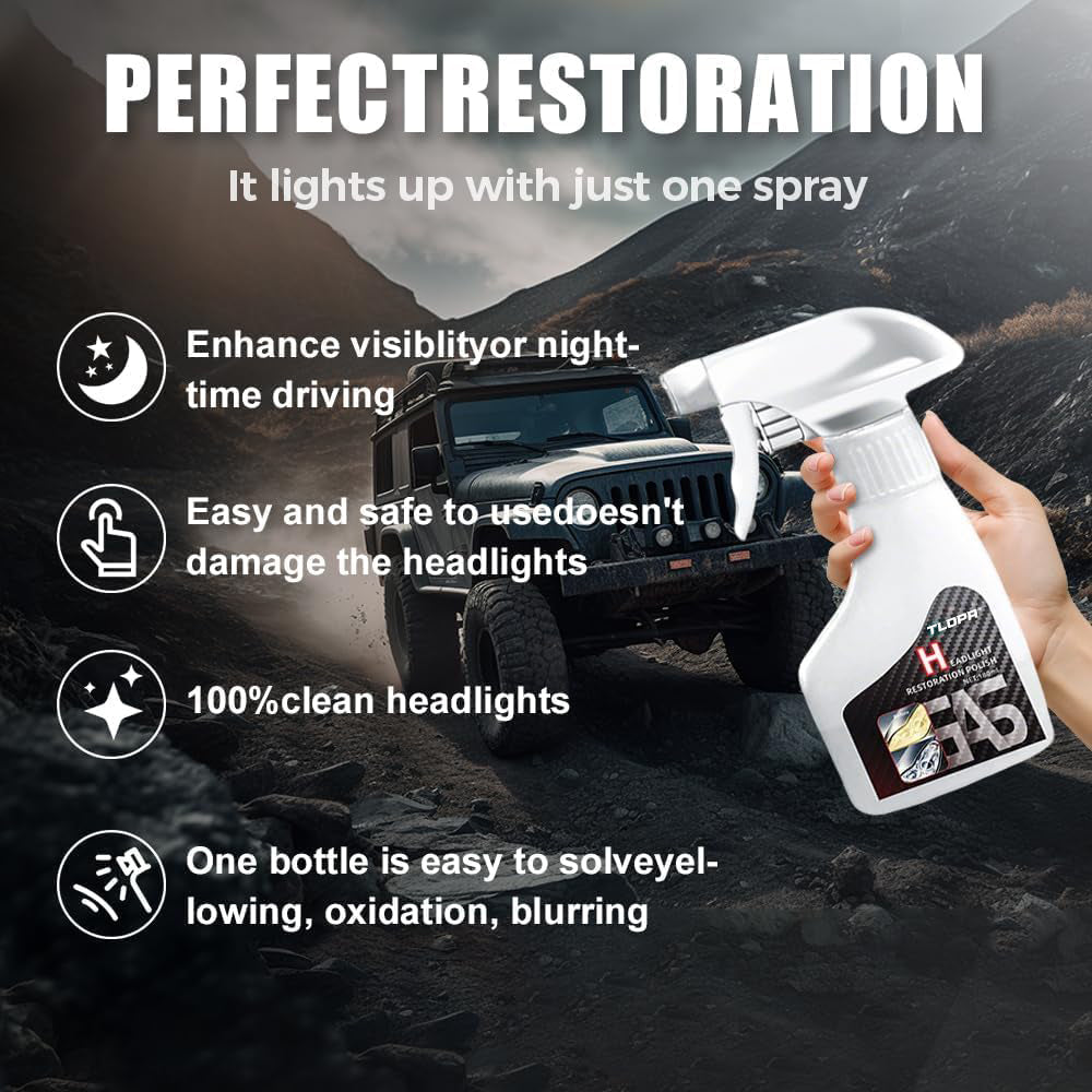 🔥Hot Sale 60% OFF🔥 🚘TLOPA® Automotive Headlamp Restoration Fluid Kit