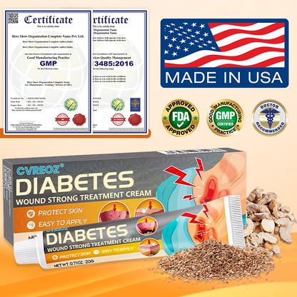 ⏰Last Day Promotion: 60% OFF🔥 Cvreoz® Diabetes Wound Strong Treatment Cream