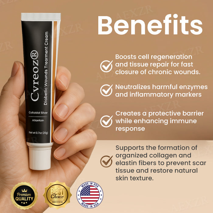 ⏰Last Day Promotion: 60% OFF🔥 Cvreoz® Advanced Wound Healing Cream for Diabetic Skin