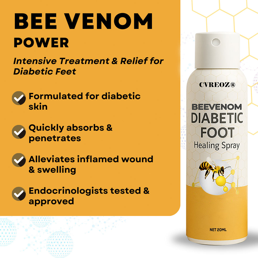 🔥HOT SALE 60% OFF✨ CVREOZ® Bee Venom Diabetic Foot Healing Spray