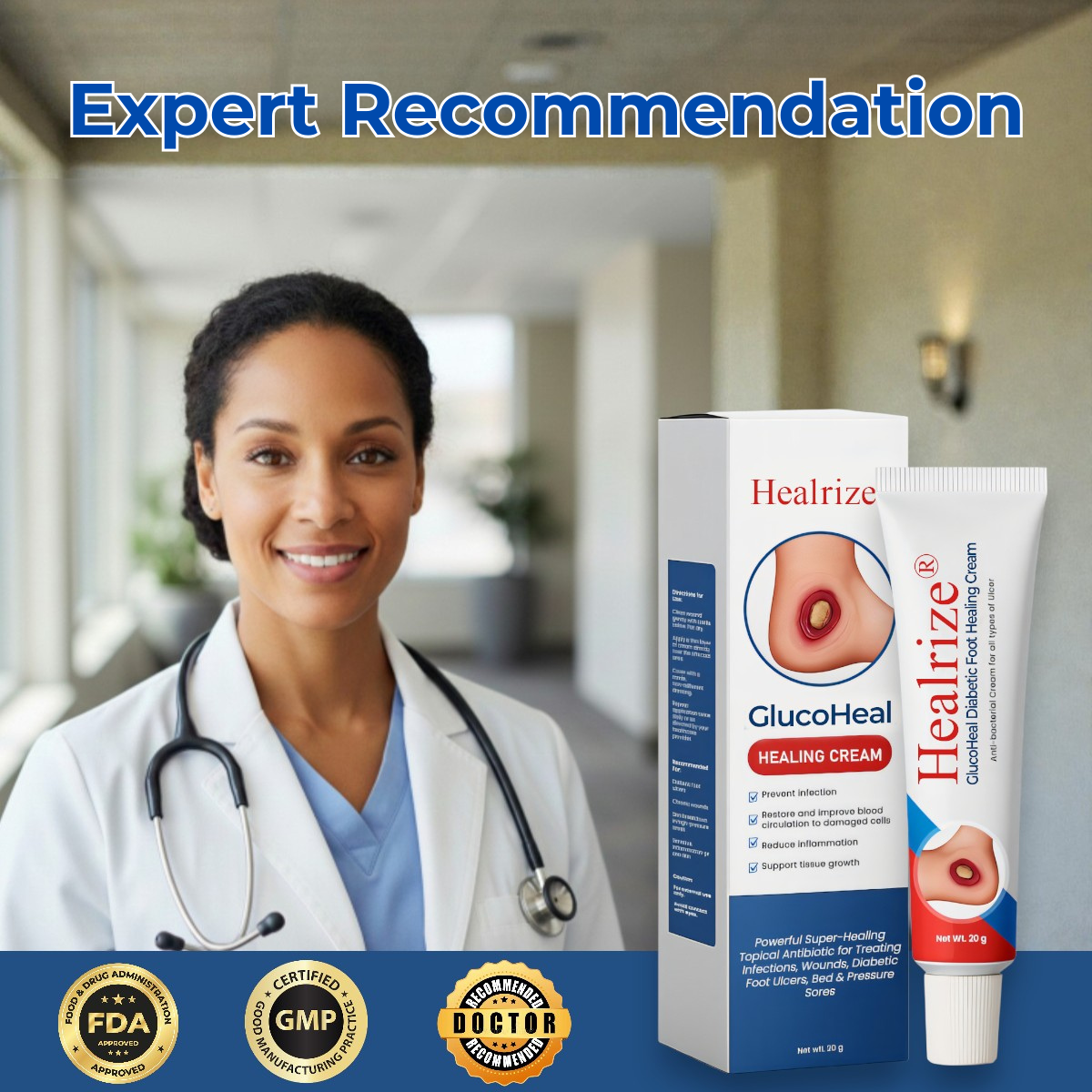 🔥Flash Sale: 60% OFF Today ONLY! Healrize® GlucoHeal Diabetic Foot Healing Cream