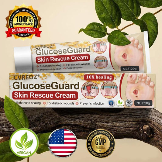⏰Last Day Promotion: 60% OFF 🔥CVREOZ® GlucoseGuard Skin Rescue Cream