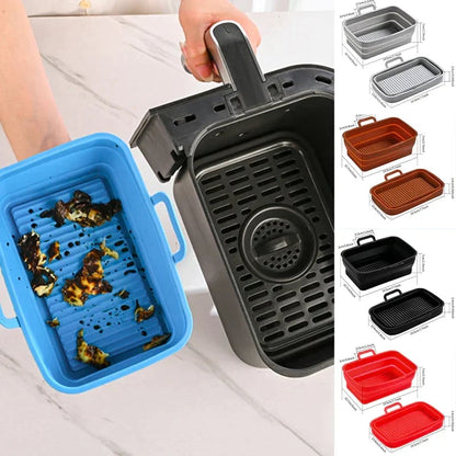 TLOPA® Foldable Air Fryer Silicone Baking Tray