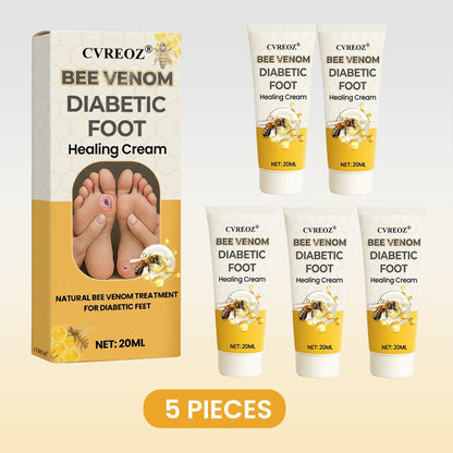 🎉SPECIAL OFFER: 60% OFF🔥 8M+ SOLD️🏆 CVREOZ® Bee Venom Diabetic Foot Healing Cream