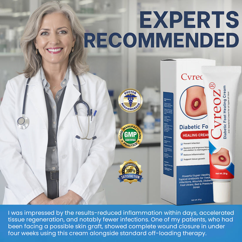 ⏰Last Day Promotion: 60% OFF 🔥Cvreoz® Diabetic Foot Healing Cream