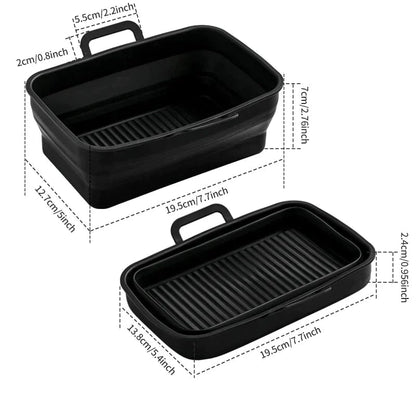 TLOPA® Foldable Air Fryer Silicone Baking Tray