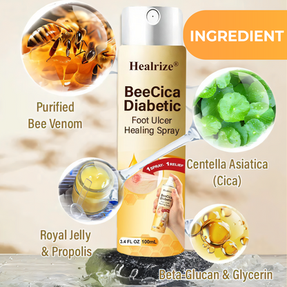 ⏰Last Day Promotion: 60% OFF🔥Healrize® DiaCure Bee Venom & Centella Diabetic Foot Ulcer Spray