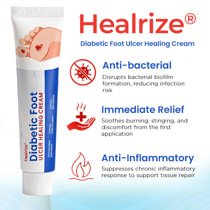 ⏰ EXCLUSIVE DEAL 60% OFF + FREE SHIPPING🔥 Healrize® Diabetic Foot Ulcer Healing Cream