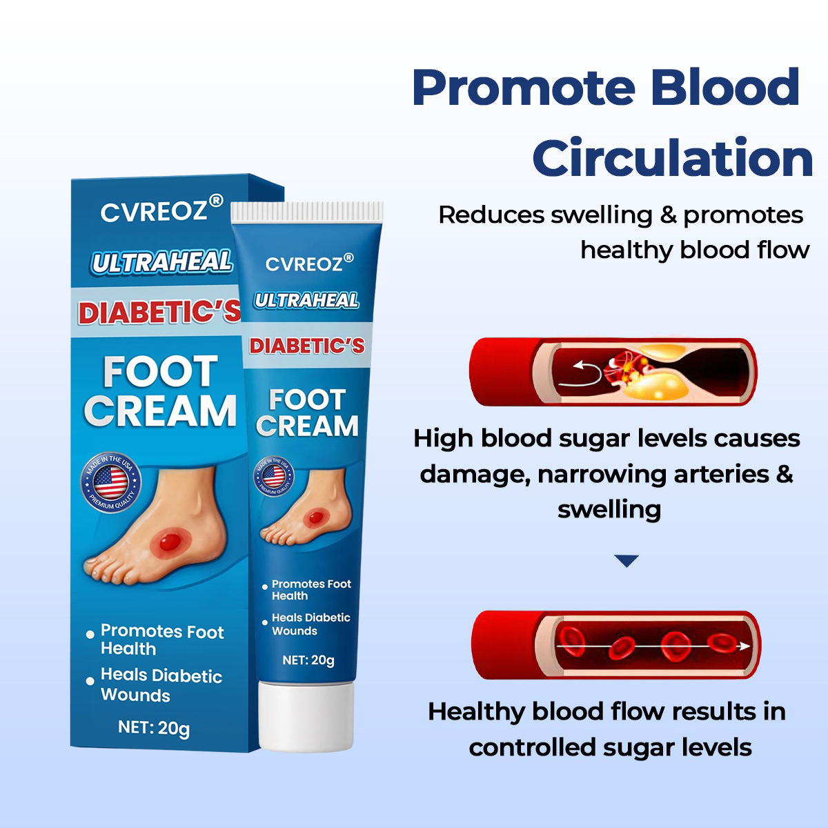 CVREOZ® UltraHeal Diabetic's Foot Cream