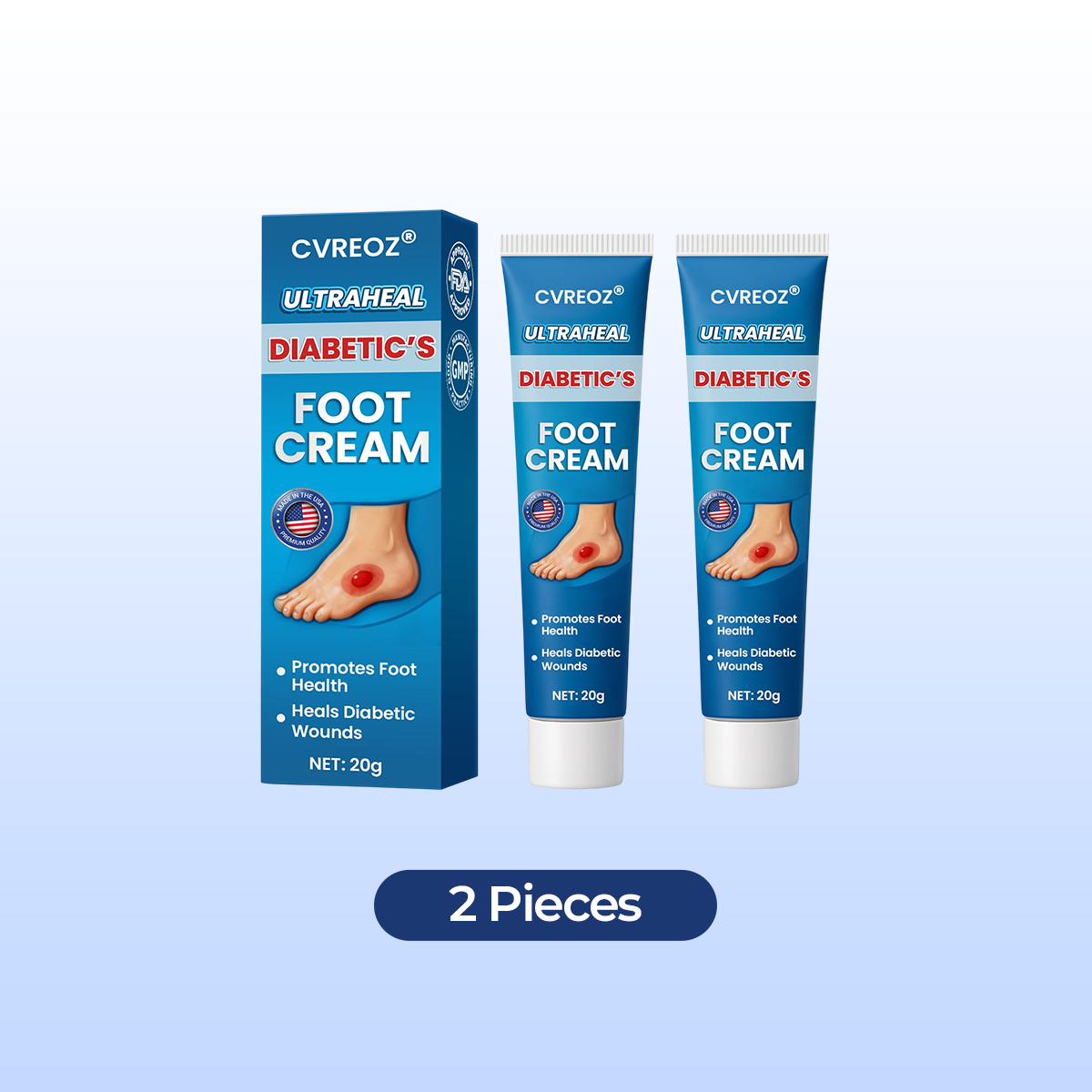 CVREOZ® UltraHeal Diabetic's Foot Cream