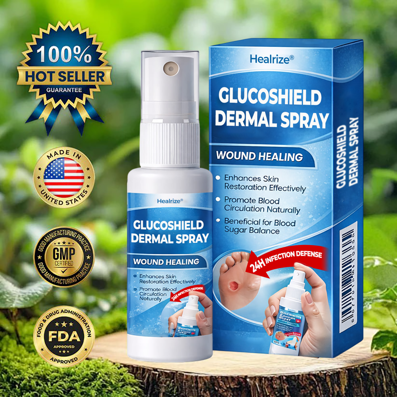 Healrize® GlucoShield Dermal Spray 🔥