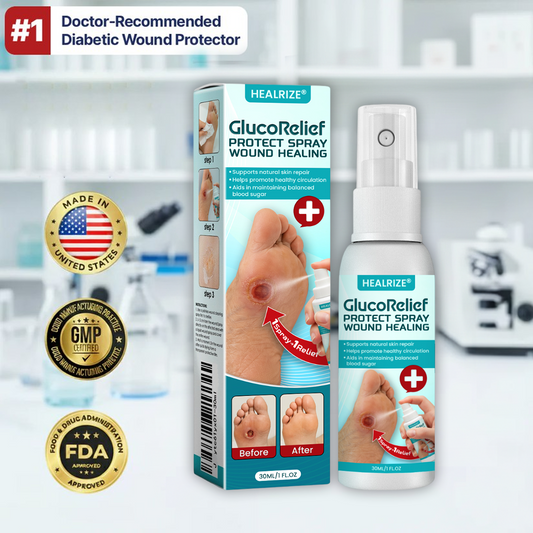⏰ EXCLUSIVE DEAL 60% OFF🔥Healrize® GlucoRelief Protect Spray Wound Healing