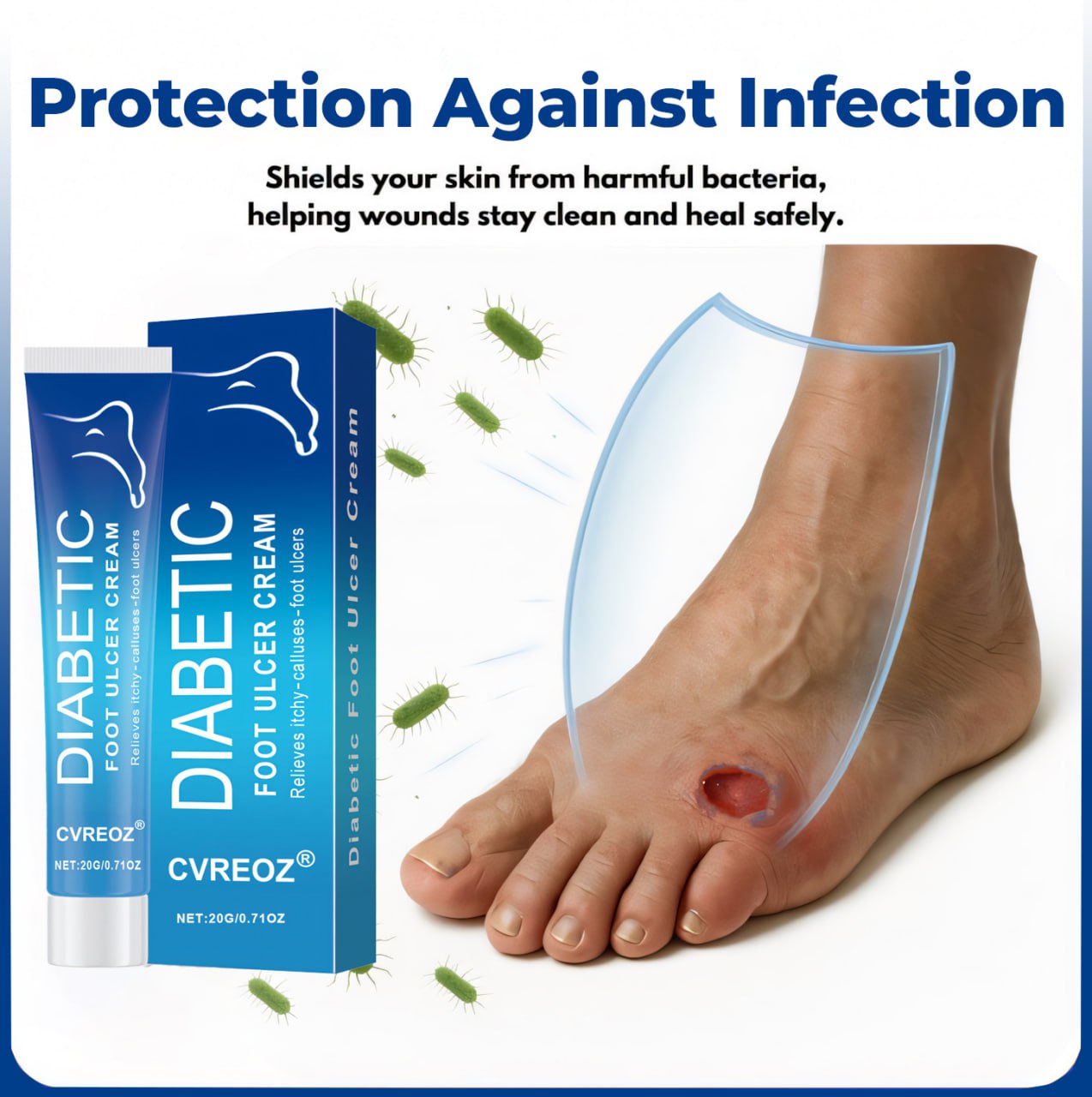 ⏰Last Day Promotion: 60% OFF🔥Crveoz® VenHeal Diabetic Wound Cream.