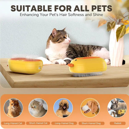 ⏰Last Day Promotion: 80% OFF🔥 Patented Exclusive Rechargeable Steam Pet Brush