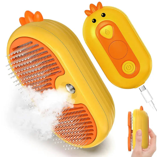 ⏰Last Day Promotion: 80% OFF🔥 Patented Exclusive Rechargeable Steam Pet Brush